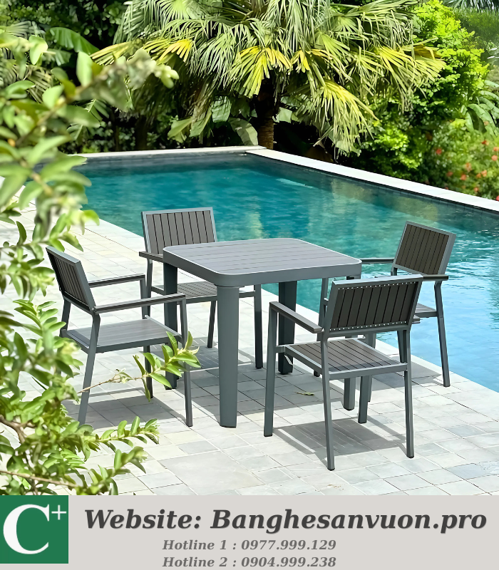 Bộ bàn ghế sân vườn SVAN-GMTBC-VX