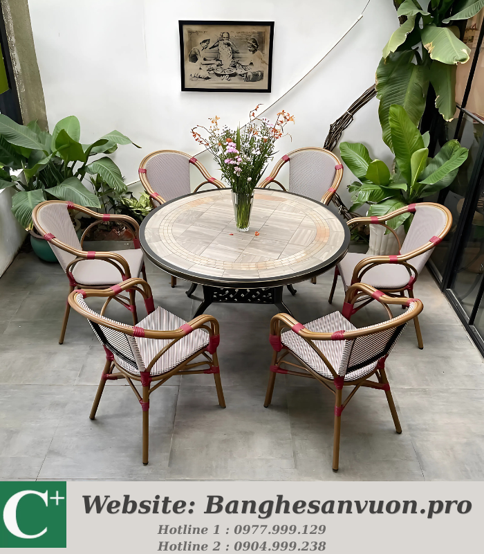 Bộ bàn ghế sân vườn SVAN-GMTBG-GC16D
