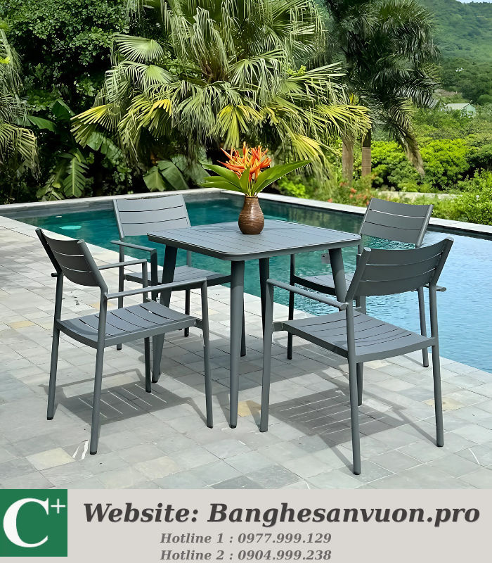 Bộ bàn ghế sân vườn SVAN-GMTBN-VX