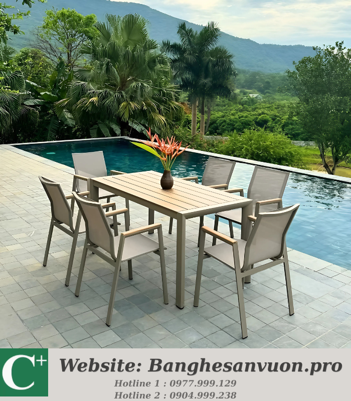Bộ bàn ghế sân vườn SVAN-GMTBTL-CNC
