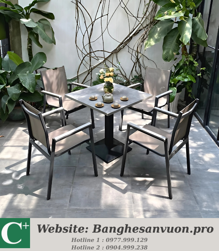 Bộ bàn ghế ngoài trời SVAN-GMTBTL-LL