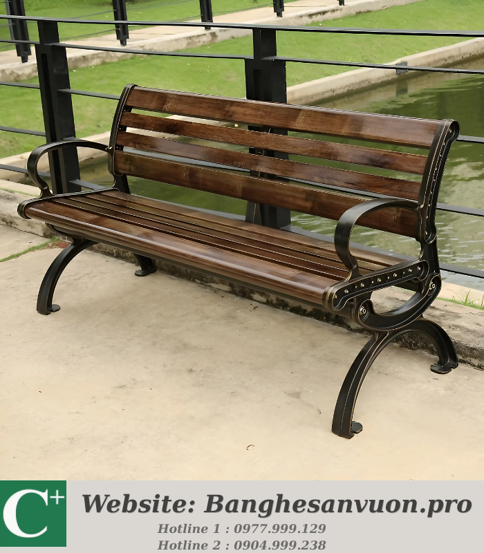 Ghế công viên nan nhựa HDPE SVAN-GMTGCV-03